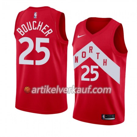 NBA Toronto Raptors Trikot Chris Boucher 25 2018-19 Nike Rot Swingman - Herren